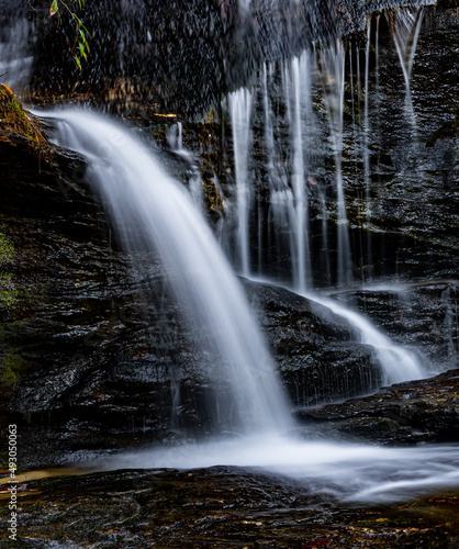 Close up of Wayside Park Middle falls in South Carolina