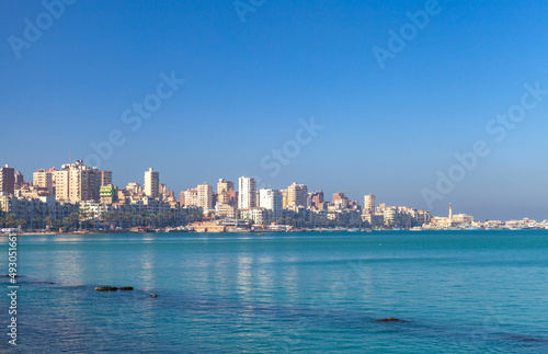 Coastal cityscape of Alexandria, Egypt © evannovostro