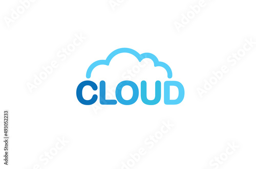 creative cloud letter logo vector symbol design illustration