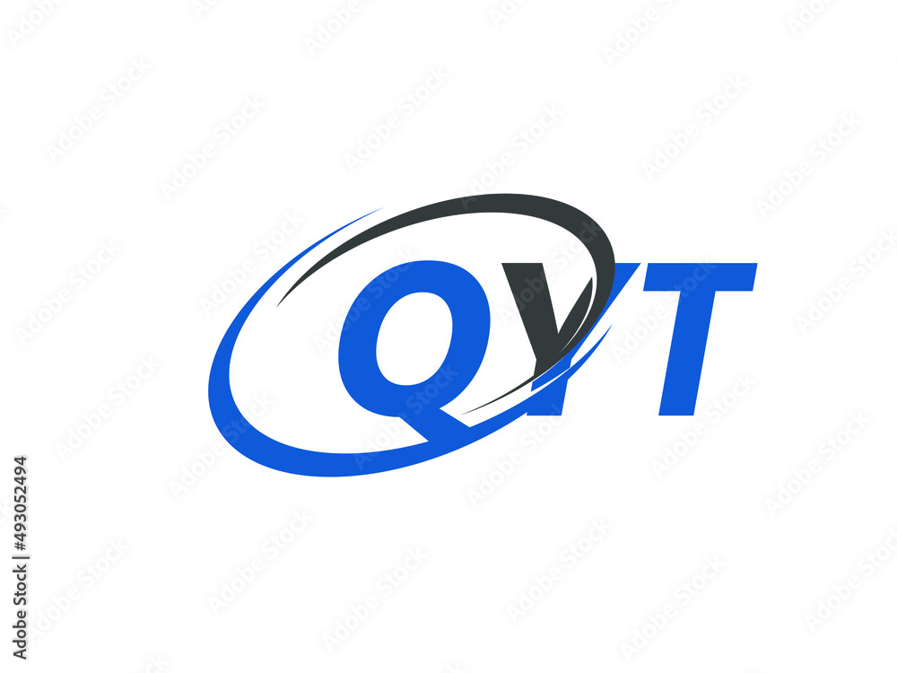 QYT letter creative modern elegant swoosh logo design QYT letter creative modern elegant swoosh logo design