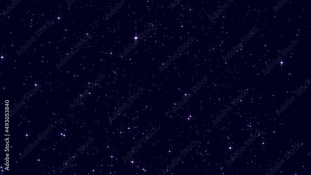 starry night sky glowing and shiny stars, endless space wallpaper