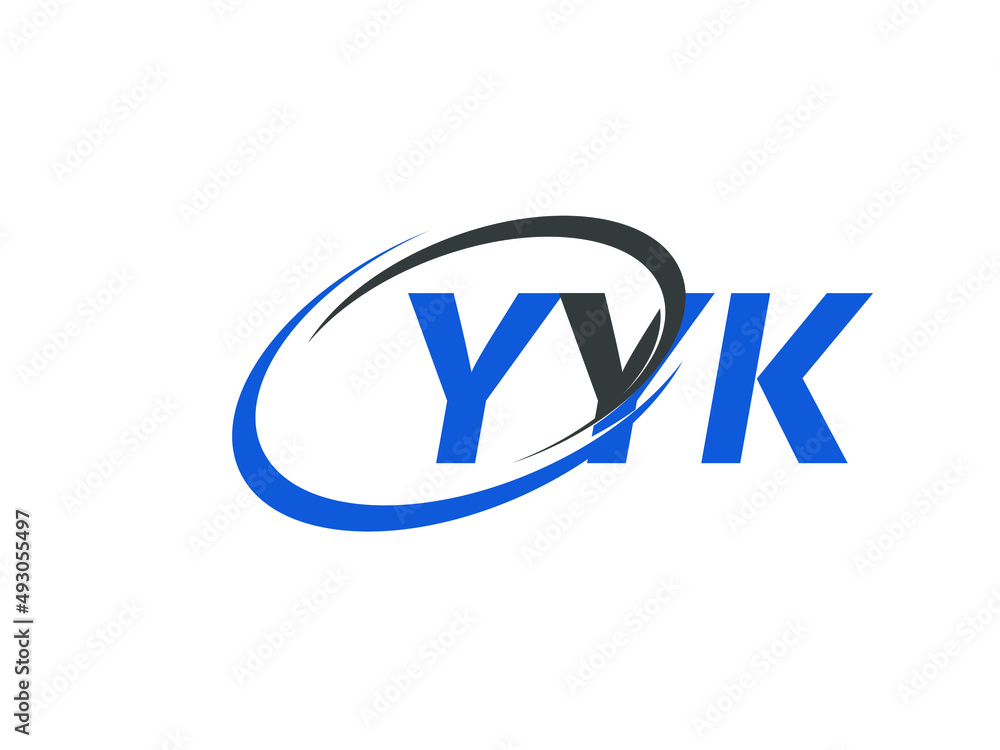 YYK letter creative modern elegant swoosh logo design YYK letter creative modern elegant swoosh logo design