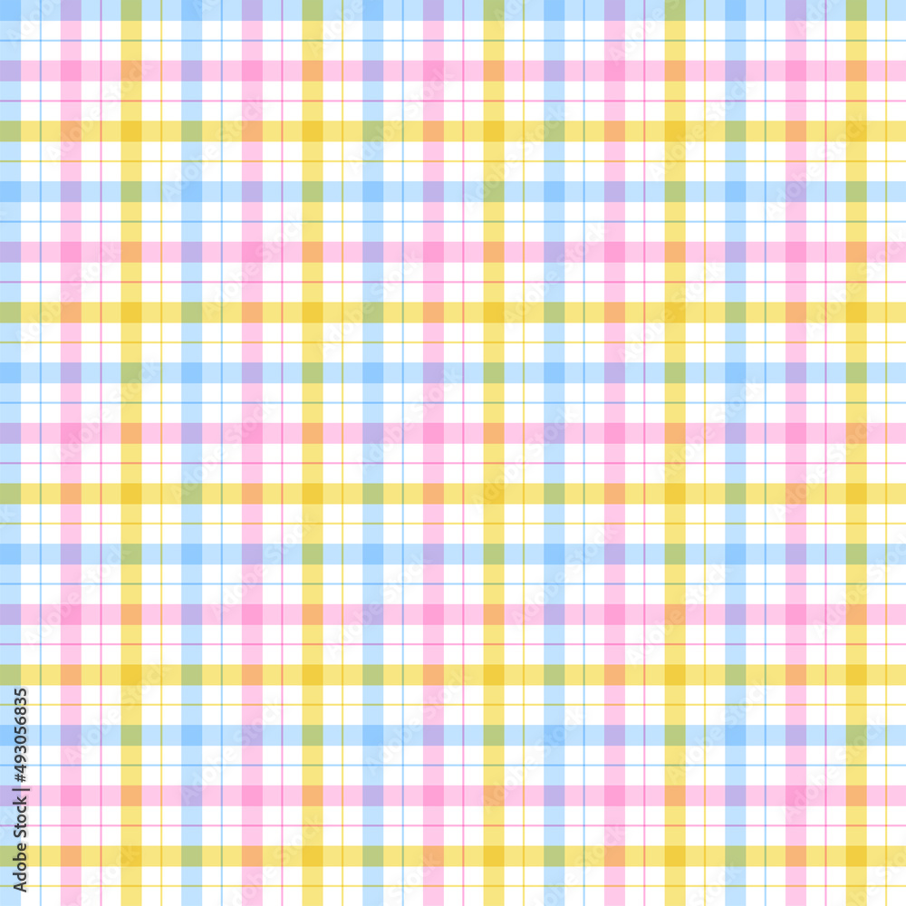 Rainbow Pastel Pink Yellow Blue Plain Scott Plaid Tartan Checkered Gingham Pattern Illustration Tablecloth, Picnic mat wrap paper, Mat, Fabric, Textile, Scarf Rainbow Pastel Pink Yellow Blue Plain Scott Plaid Tartan Checkered Gingham Pattern Illustration Tablecloth, Picnic mat wrap paper, Mat, Fabric, Textile, Scarf