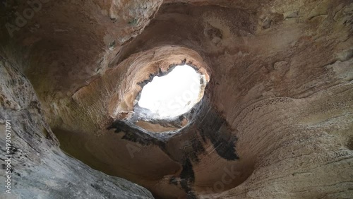 Wallpaper Mural The great cave. Natural window made of stone. eroded cave. Cave in the Grand Canyon. An ancient cave. Torontodigital.ca