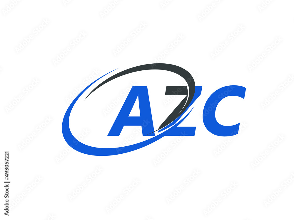 AZC letter creative modern elegant swoosh logo design AZC letter creative modern elegant swoosh logo design