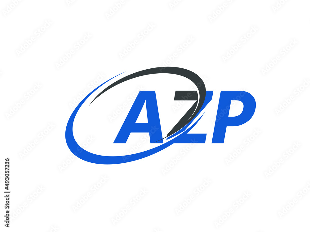 AZP letter creative modern elegant swoosh logo design AZP letter creative modern elegant swoosh logo design