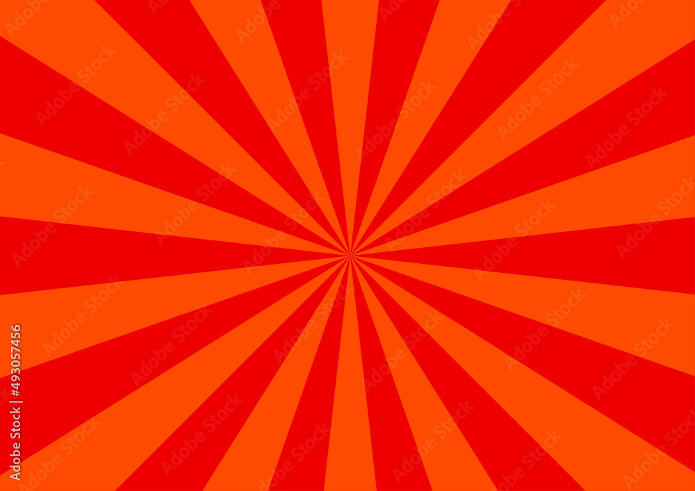 Obraz premium Red ray background. Vector