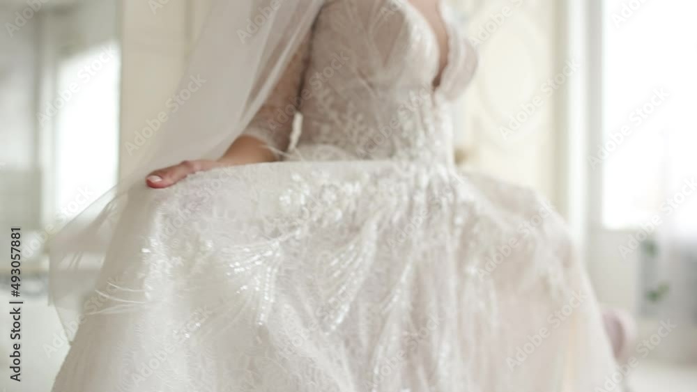 bride in a beautiful wedding dress at the ceremony bride in a beautiful wedding dress at the ceremony