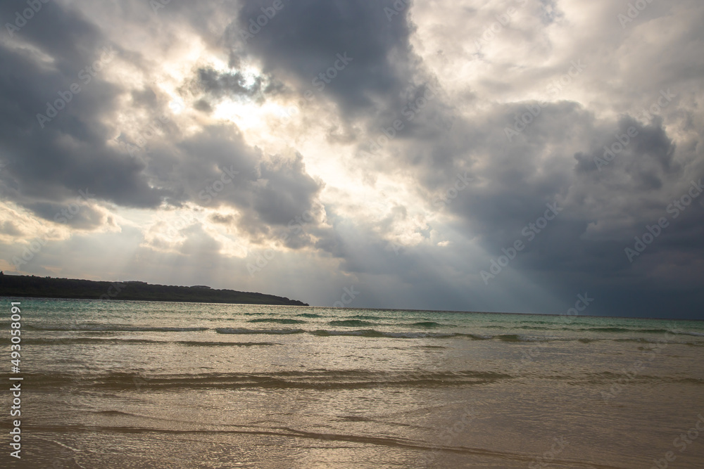 Fototapeta premium 宮古島 与那覇前浜ビーチの風景
