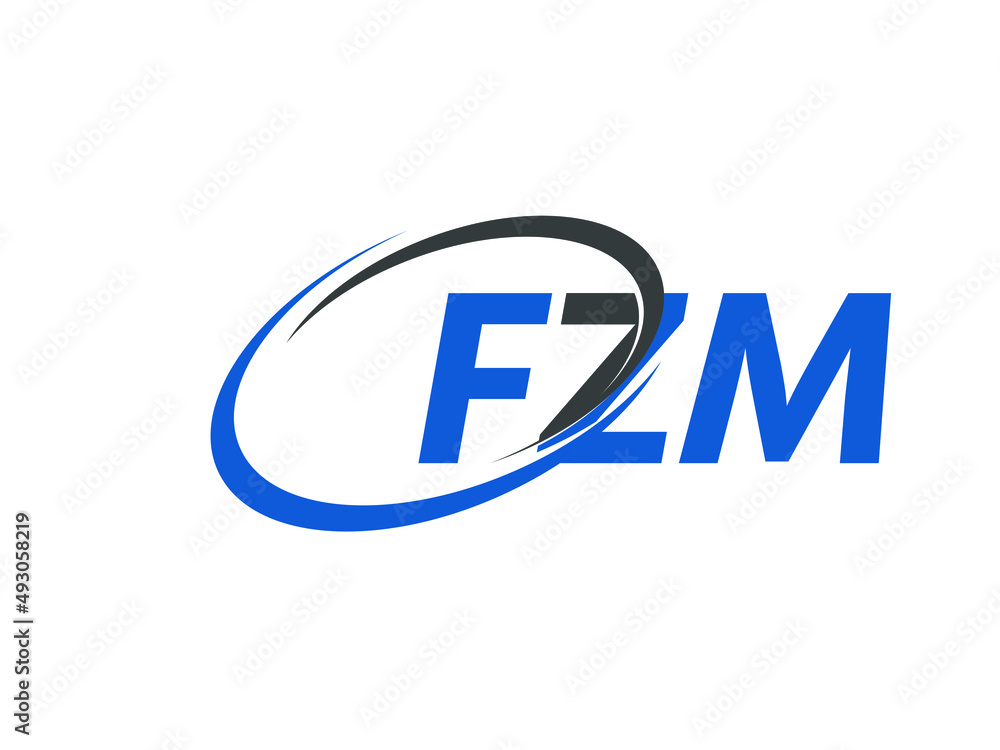 FZM letter creative modern elegant swoosh logo design FZM letter creative modern elegant swoosh logo design