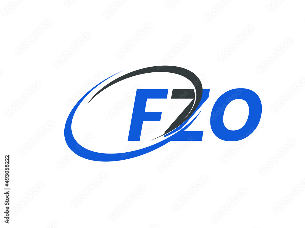 FZO letter creative modern elegant swoosh logo design FZO letter creative modern elegant swoosh logo design