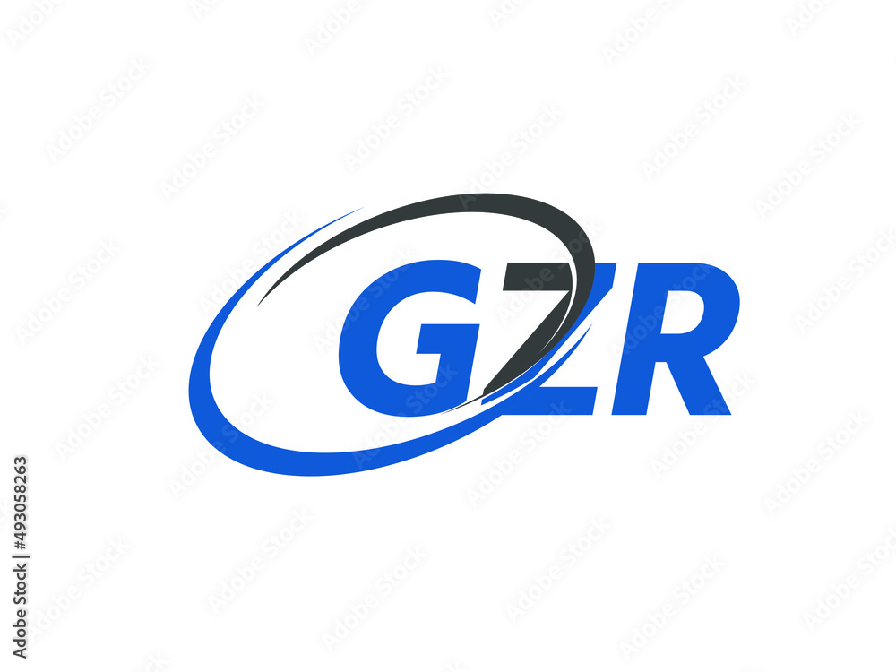 GZR letter creative modern elegant swoosh logo design GZR letter creative modern elegant swoosh logo design