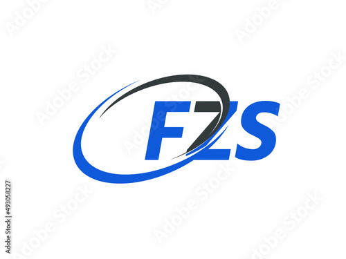 FZS letter creative modern elegant swoosh logo design