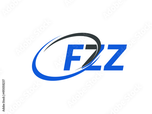 FZZ letter creative modern elegant swoosh logo design