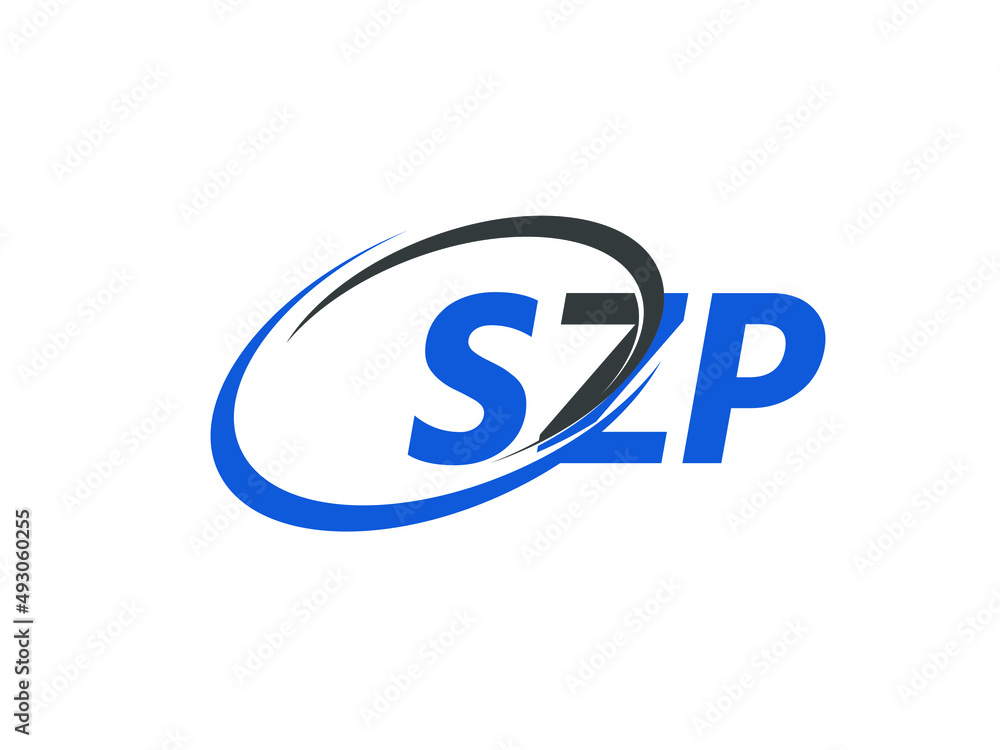 SZP letter creative modern elegant swoosh logo design SZP letter creative modern elegant swoosh logo design