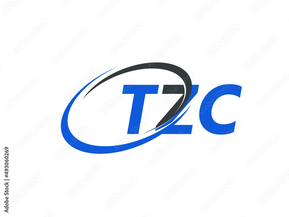 TZC letter creative modern elegant swoosh logo design TZC letter creative modern elegant swoosh logo design