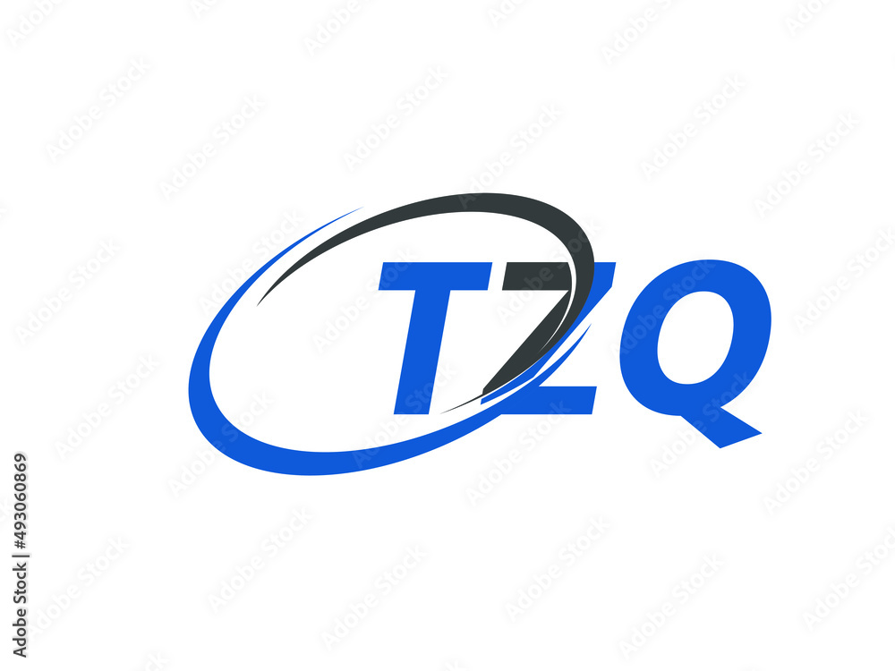 TZQ letter creative modern elegant swoosh logo design TZQ letter creative modern elegant swoosh logo design