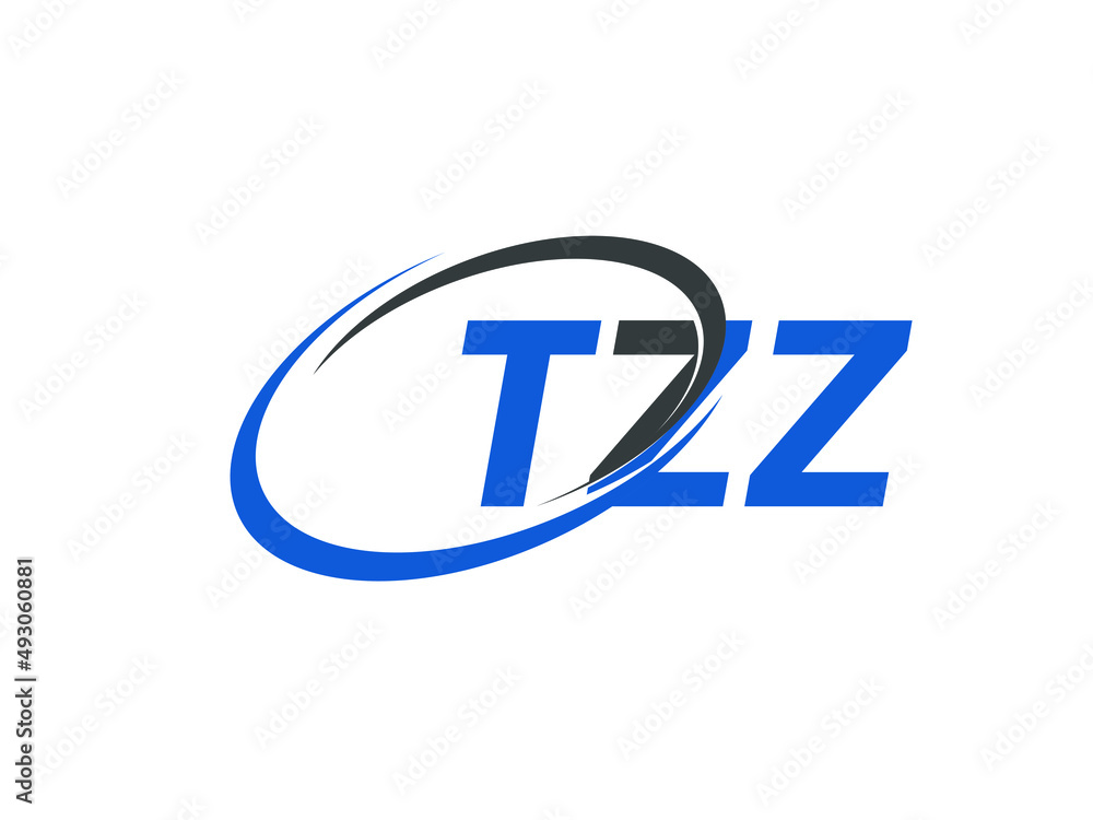 TZZ letter creative modern elegant swoosh logo design TZZ letter creative modern elegant swoosh logo design