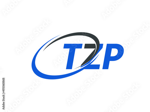 TZP letter creative modern elegant swoosh logo design