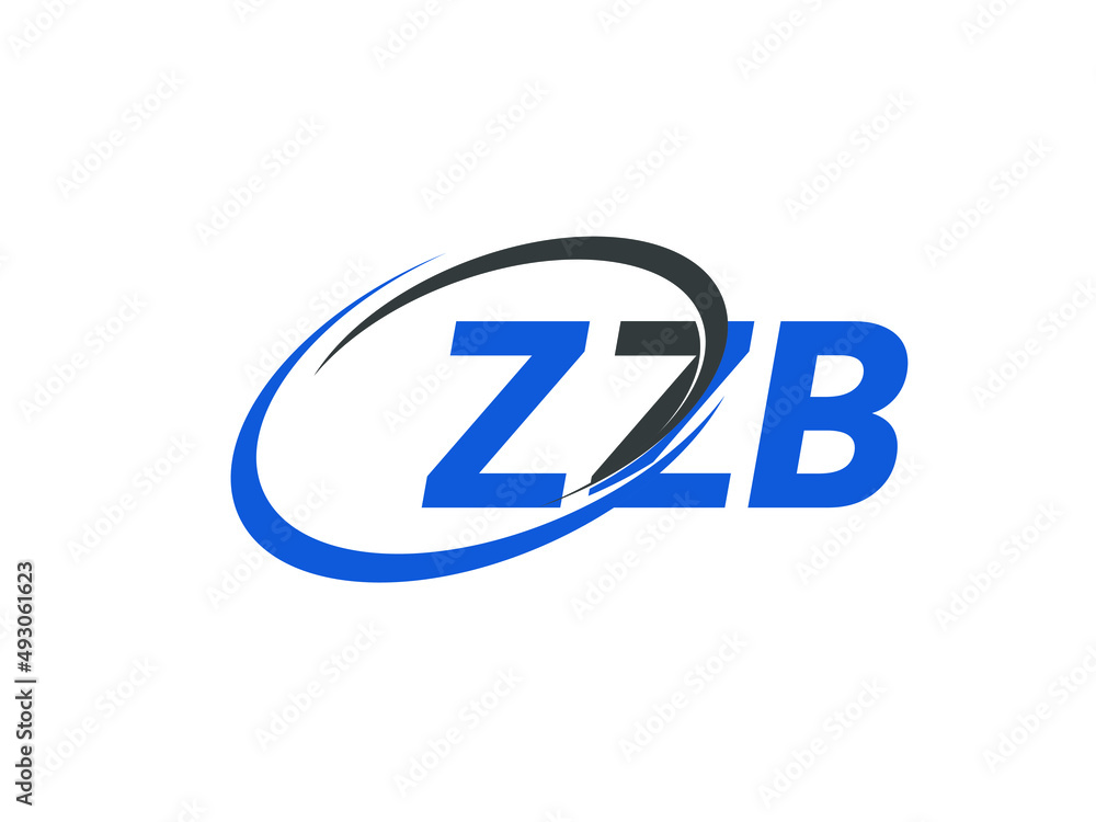 ZZB letter creative modern elegant swoosh logo design ZZB letter creative modern elegant swoosh logo design
