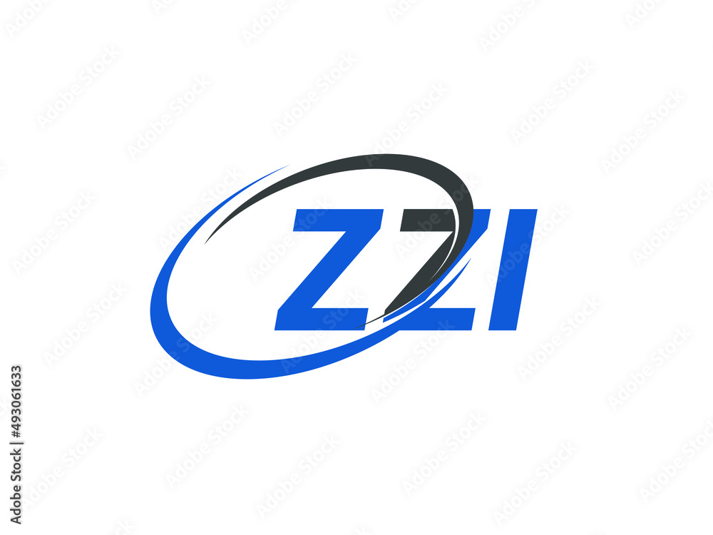ZZI letter creative modern elegant swoosh logo design ZZI letter creative modern elegant swoosh logo design