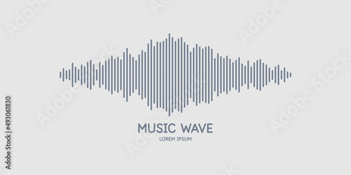 Vector illustration of music wave in the form of the equalizer.