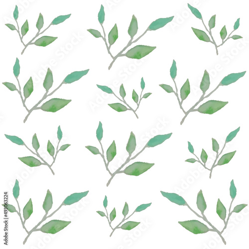 seamless pattern with leaves