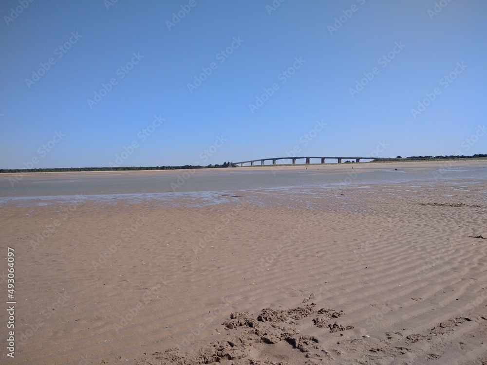 Pont de Noimoutier en marée basse