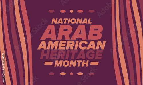 Fotografie, Tablou Native Arab American Heritage Month in April