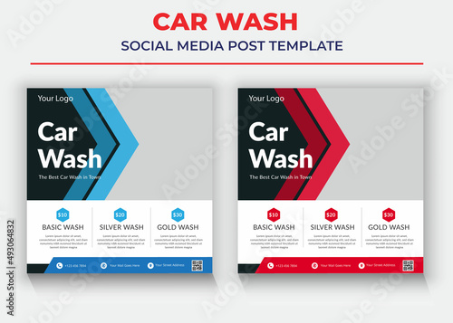 Car Wash Social Media Templates, Car sale Social Media