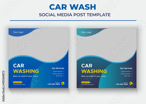 Car Wash Social Media Templates, Car sale Social Media