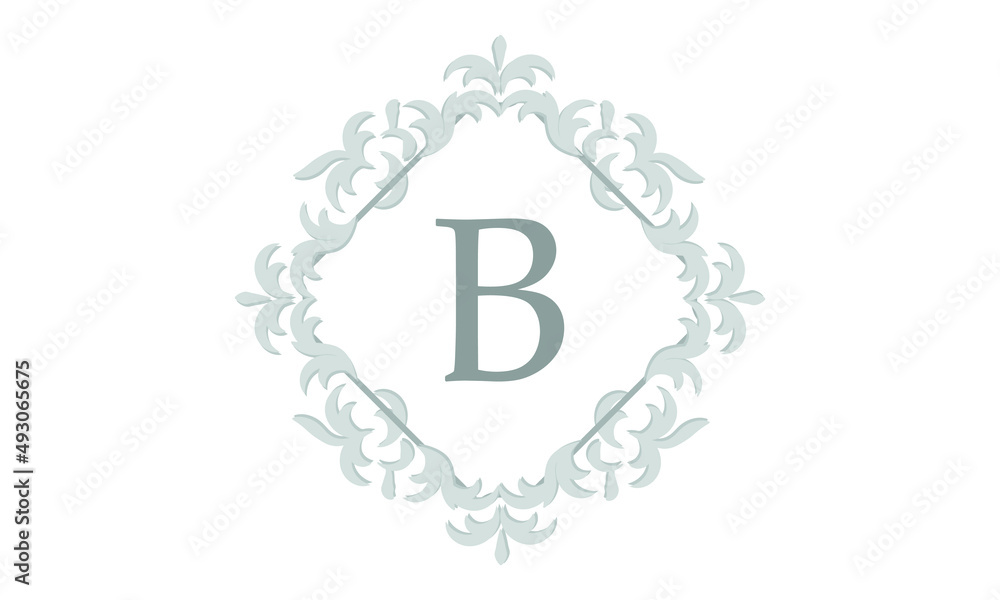 Elegant floral monogram design template for letter B. Wedding monogram. Calligraphic elegant ornament. Business sign, identity monogram for restaurant, boutique, hotel, heraldic, jewelry. Elegant floral monogram design template for letter B. Wedding monogram. Calligraphic elegant ornament. Business sign, identity monogram for restaurant, boutique, hotel, heraldic, jewelry.