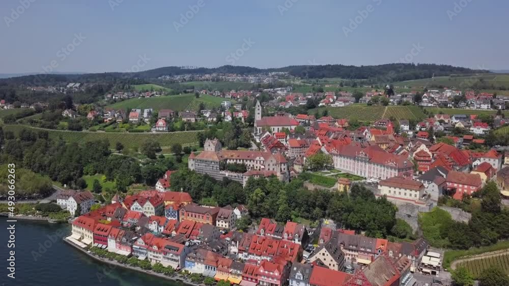 Aerial view of Meersburg, Germany Aerial view of Meersburg, Germany
