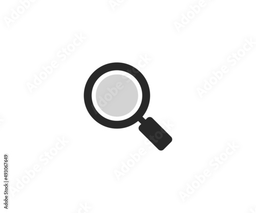 Simple search vector icon on white background