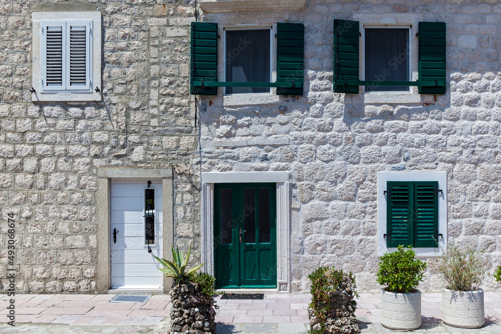 Architecture of the Old Town in Montenegro Architecture of the Old Town in Montenegro