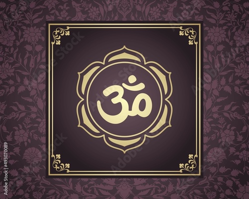 aum syllable , paisley design ,Hinduism , India	