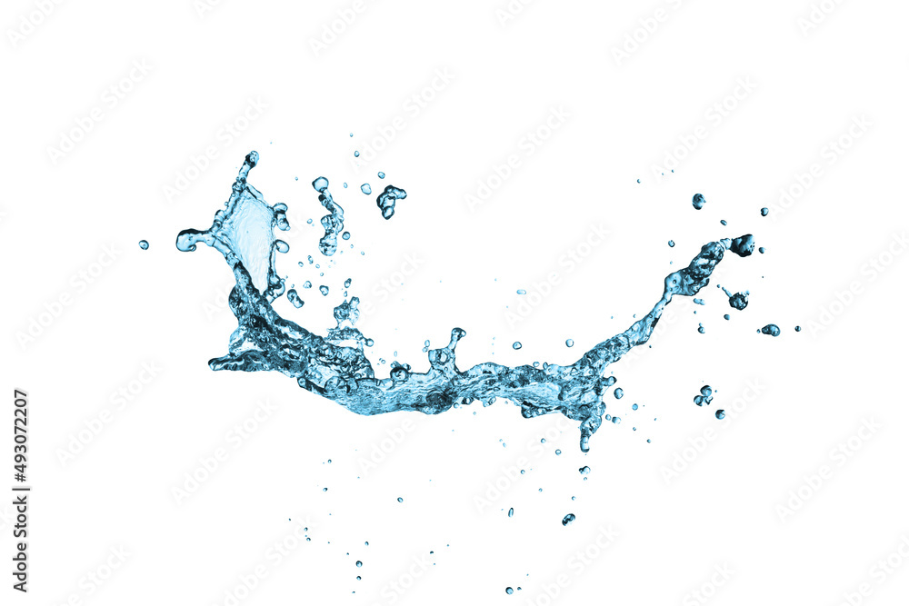 blue water Splash isolated blue water Splash isolated