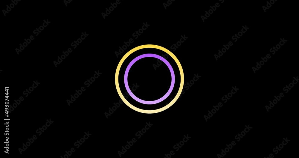 Animated circle diagram with three lines Animated circle diagram with three lines