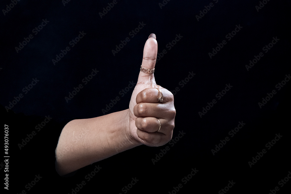 Hand gestures with two hands isolated on black background Hand gestures with two hands isolated on black background
