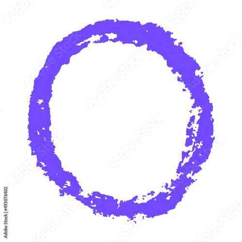 Vector colorful detailed round backdrop with crayon scribble texture. Abstract stain isolated on white background. Design template for poster, card, banner, flyers, invitation, brochure, sale