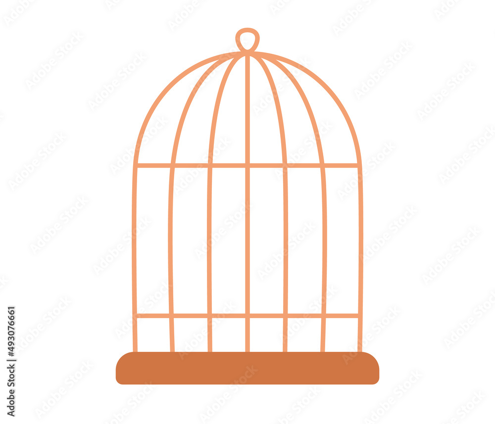 Bird cage icon. Empty birdcage. Vector flat illustration
Bird cage icon. Empty birdcage. Vector flat illustration