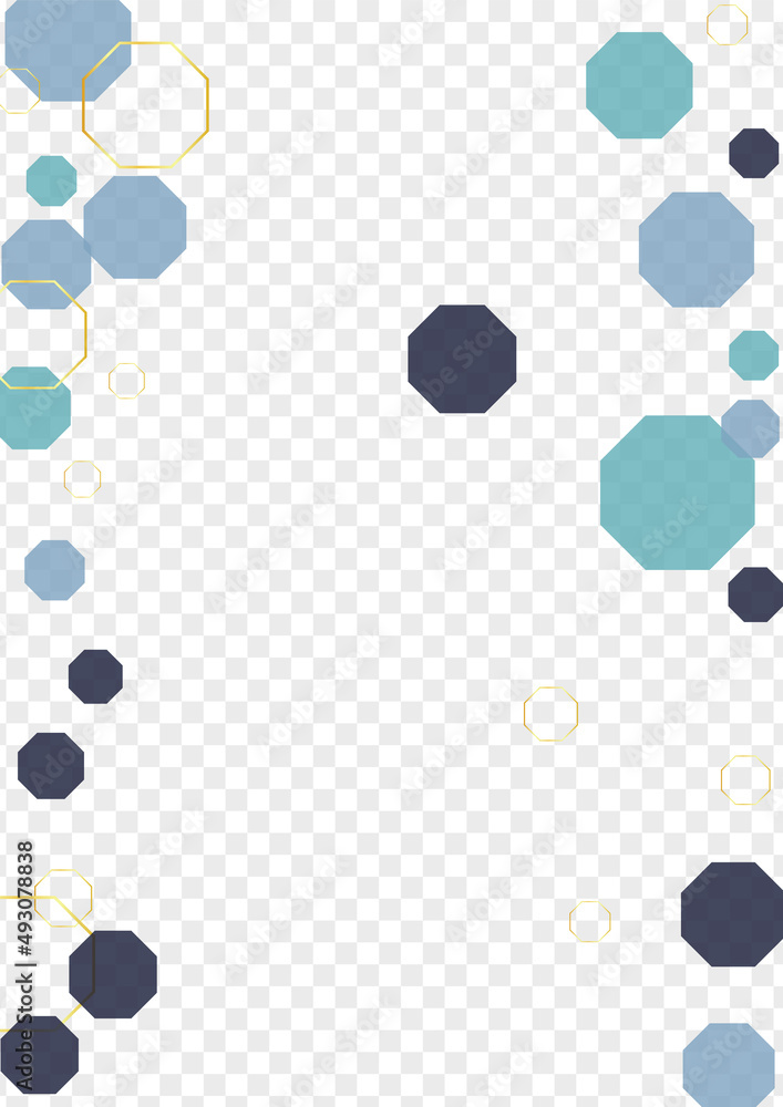 Fototapeta premium Blue-Gray Line Background Transparent Vector. Honeycomb Elegant Mosaic. Innovation Wallpaper. Turquoise Atom Art. Hexagon Template.