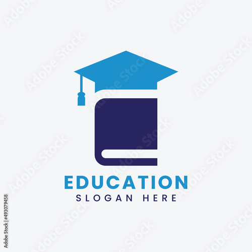 Educational logo design vector, creative educational logo design, abstract educational logo design, modern educational logo design template