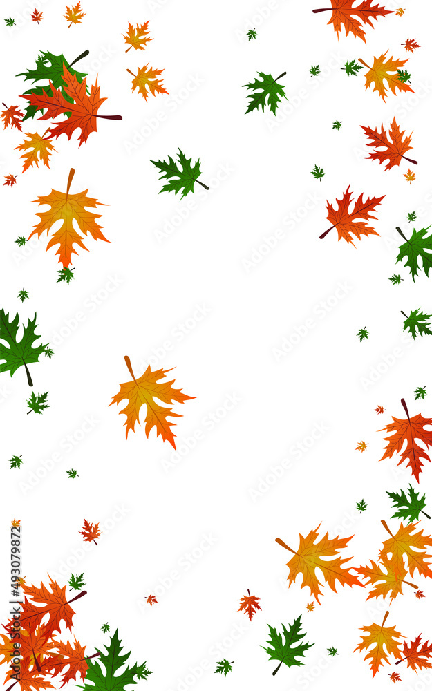 Golden Foliage Background White Vector. Maple October Frame. Brown Ground. Abstract Illustration. Green Leaves Flag. Golden Foliage Background White Vector. Maple October Frame. Brown Ground. Abstract Illustration. Green Leaves Flag.