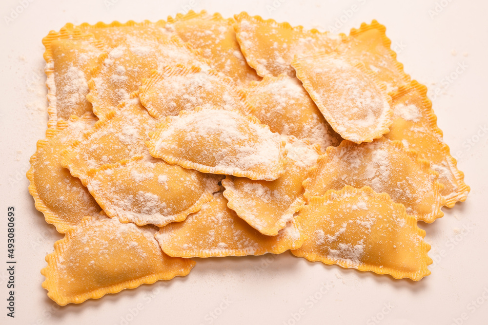 Raw ravioli as background. Healthy italian food. Raw ravioli as background. Healthy italian food.