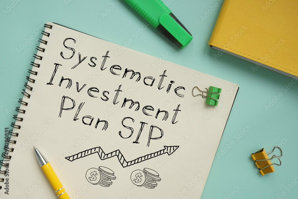 Systematic investment plan SIP is shown on the photo using the text Systematic investment plan SIP is shown on the photo using the text