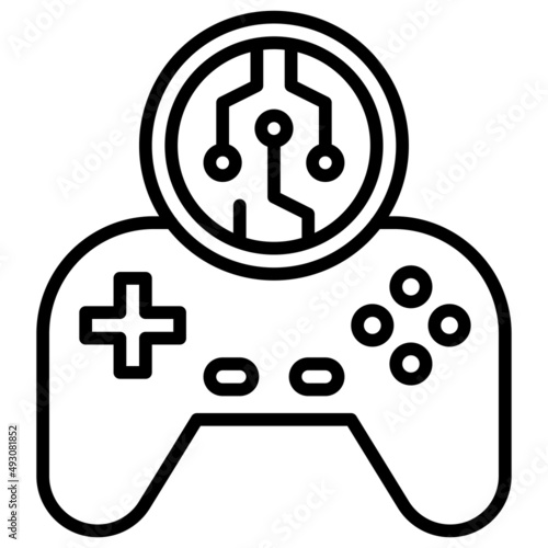 GameFi icon, Crypto related vector illustration