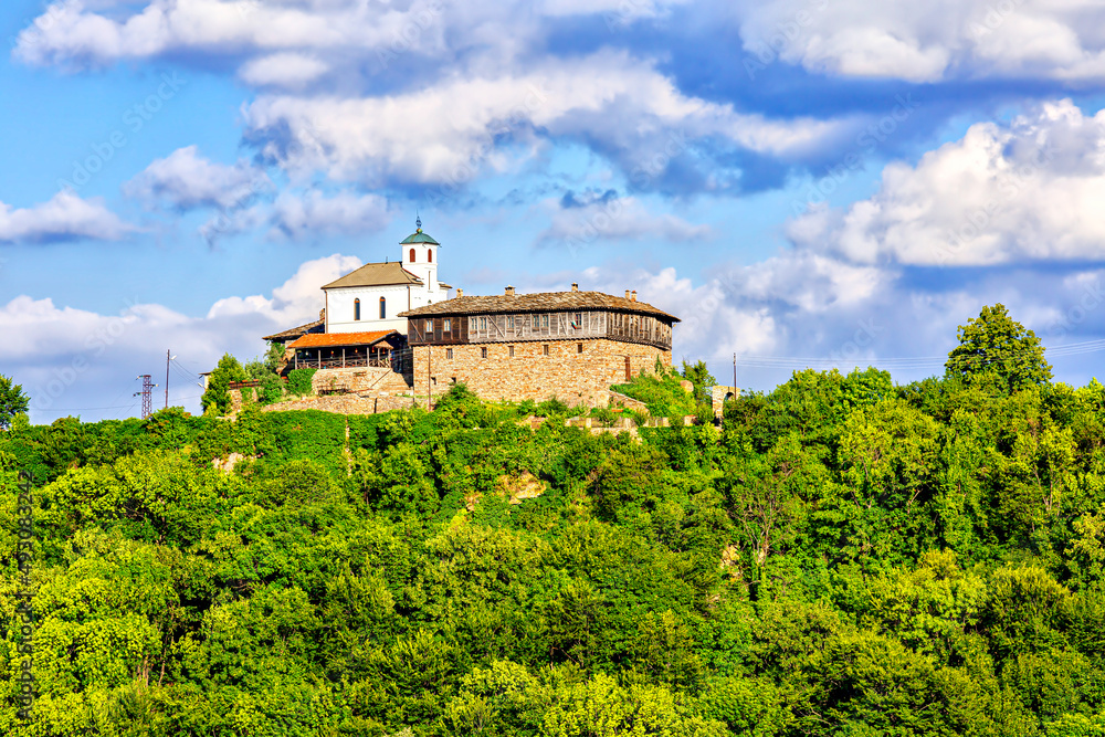 Summer view of Glojenski Monastery, Bulgaria