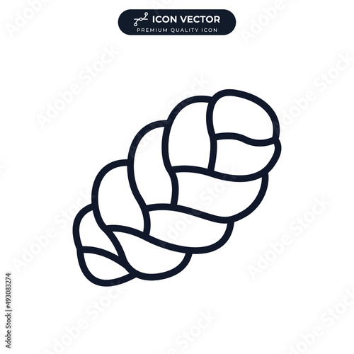 Foto challah icon symbol template for graphic and web design collection logo vector i