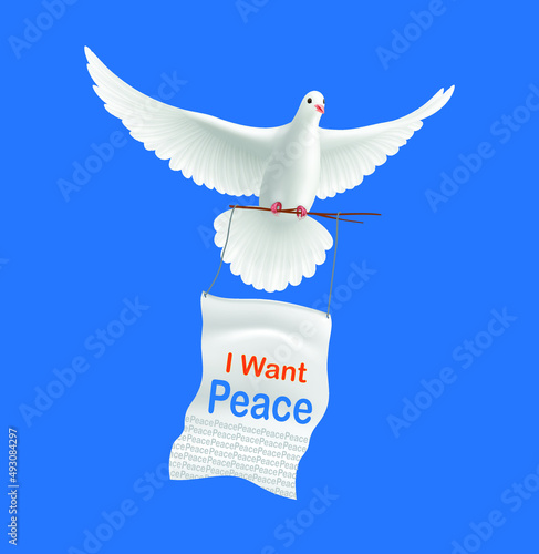 I want Peace with Flying Pigeon. No War Message.